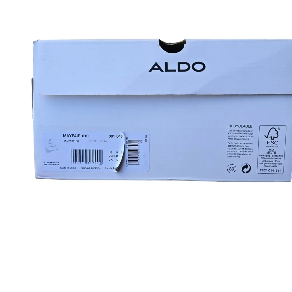 🔥NIB Aldo Mayfair Water Resistant Lace-Up Boot, Color: Charcoal, Size 11